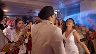 Bride amp Groom Sing quotMy Booquot by Usher and Alicia Keys London Rosewood [upl. by Eide432]