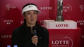 Michelle Wie returns to LPGA Lotte Championship [upl. by Hpesojnhoj692]