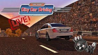 LIVE 🔴 City Car Driving 155  MODS NEW TEXTURE MOD  CCD AUDI  PL amp ENG  1080p amp 60 fps [upl. by Atilol]