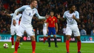 Jamie Vardy Mannequin Celebrate ●HD● England vs Spain 2  2 Friendly Match HD [upl. by Lerred536]