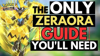 NEW ZERAORA Detailed Guide  Pokemon Unite Season 13 [upl. by Sirap]