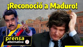 Milei intentó matizar sus declaraciones sobre Venezuela [upl. by Adnarem959]