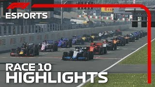 F1 Esports Pro Series 2019 Race Ten Highlights [upl. by Nnael593]