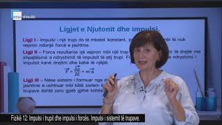 Fizikë 12  Impulsi i trupit dhe impulsi i forcës [upl. by Stouffer]