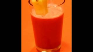 Recetas vegetarianas Agua de mango con frambuesa [upl. by Suiddaht175]