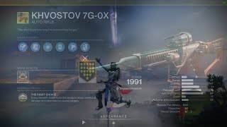 The khvostov is actually broken in competitive PvP [upl. by Kahl]