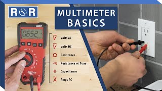 How to Use a Multimeter amp Electricity Basics  Repair and Replace [upl. by Raclima144]