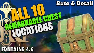 10 All Remarkable Chest Fontaine 46 Route Locations  Petrichor  Sea of Bygone Eras [upl. by Sixel]