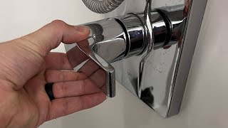 How to remove and tighten a screwless Kohler shower handle [upl. by Cirek]