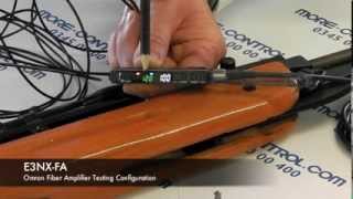 Omron E3NX Fiber Amplifier Test [upl. by Walkling]