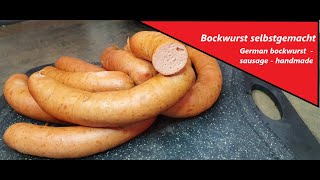 CurrywurstBockwurst selber machenGerman sausage CurrywurstBockwurst handmade [upl. by Wolliw]