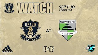 Union Academy U16s at Cedar Stars Monmouth 91023 [upl. by Ebonee464]