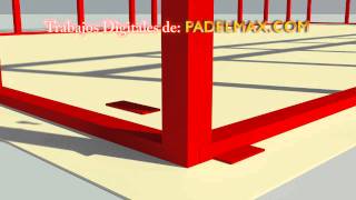 Construccion Pista Padel PADELMAXCOM [upl. by Frans6]