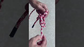 Getting creative with knotting techniques today TwistampTie knot craftingpassion diy [upl. by Allehc140]