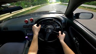 1991 Nissan 180SX Type S SR20DET POV Drive in Japan [upl. by Lancelle]