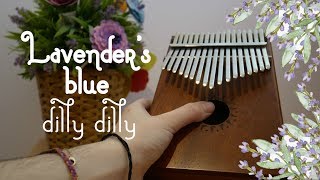 Lavenders Blue dilly dilly Cinderella KALIMBA cover  TABS [upl. by Llewon323]