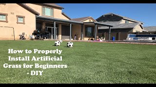 ArtificialGrasscom  How To Install Artificial Grass  Fitting Guide [upl. by Patrick]