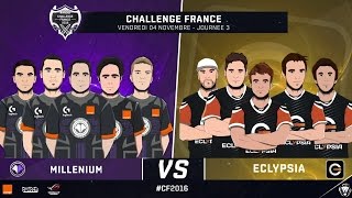 Millenium vs Eclypsia Partie 1  Phase de groupe  Challenge France 2016 [upl. by Dinnie413]