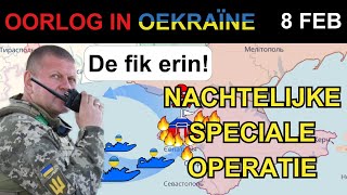 8 feb Oekraïense commandos BRANDEN EEN RUSSISCHE BASIS AF  Oorlog in Oekraïne [upl. by Schlenger482]