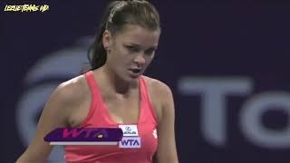 Agnieszka Radwanska VS Caroline Wozniacki  2013 Doha QF Highlights [upl. by Colvin]