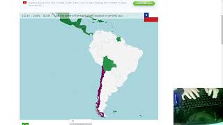 South American countries typed in 11808  Seterra Speedrun World Record [upl. by Amias369]