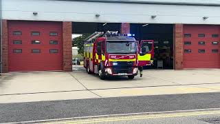 Suffolk Fire amp Rescue Ipswich East Fire Station responding [upl. by Wise280]