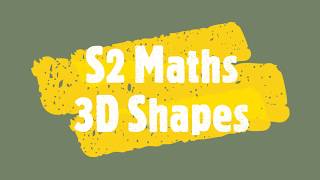 S2 Maths  Pull Up Nets 3D Shapes [upl. by Attenod]