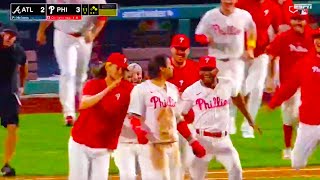 Nick Castellanos and the Phillies walk it off in the 11th inning  Braves vs Phillies Highlights [upl. by Eikin]