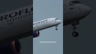 AEROFLOT A350900 takeoff at Bangkok Airport shorts plane aeroflot a350 takeoff bangkok plane [upl. by Nanah460]