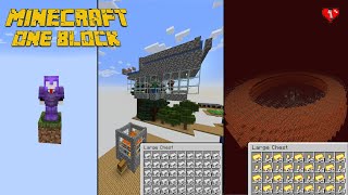 From Rags to Riches One Block Skyblock Minecraft [upl. by Ylrebme51]