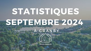 STATISTIQUES IMMOBILIÈRES pour le mois de septembre 2024 à Granby 🚀  Immobilier Estrie [upl. by Baalman63]