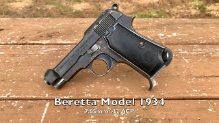 Shooting a Beretta Model 1934 pistol in 765mm32 ACP 🇮🇹 [upl. by Yerga]