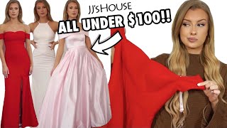 TRYING THE CHEAPEST JJsHOUSE PROM DRESSES UNDER 100 [upl. by Gilligan661]