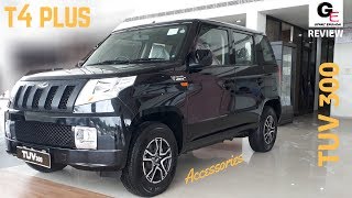 Mahindra TUV 300 T4 Plus 🔥🔥  Accessories  detailed review  features  specs  price [upl. by Oriana]