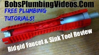 Cool Tool From Ridgid  Faucet and Sink Wrench [upl. by Ldnek]