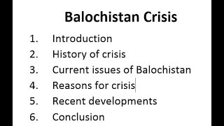 Balochistan Crisis  Complete Analysis regarding to essay and current Affairs [upl. by Jamin]