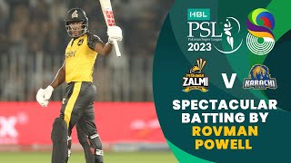 Spectacular Batting By Rovman Powell  Peshawar Zalmi vs Karachi Kings  Match 17  HBL PSL 8  MI2T [upl. by Diahann]