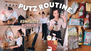 PUTZROUTINE  komplette Wohnung  PUTZMITTEL  JustSayEleanor PUTZMOTIVATION [upl. by Horatius]