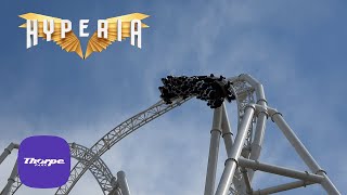 4K  Hyperia Testing Has BEGUN at Thorpe Park Resort  Find Your Fearless [upl. by Elboa302]