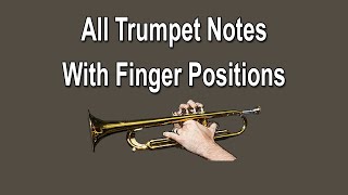 All Trumpet Notes with Finger Positions [upl. by Winou]