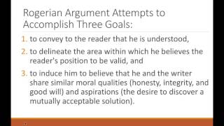 Intro to Rogerian Argument [upl. by Ahsyia870]