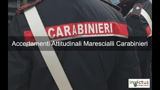 Accertamenti Attitudinali Concorso Marescialli Carabinieri [upl. by Ahseneuq]