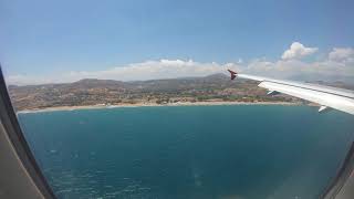 Vollständiger Landeanflug KretaHeraklion mit Taxiing zur PP 4K [upl. by Capello]