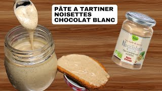 Pâte à tartiner maison aux noisettes et chocolat blanc [upl. by Dnomzed]