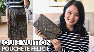 LOUIS VUITTON POCHETTE FELICIE  Worth It  Review amp How to Wear  The Issa Edit [upl. by Cynth375]