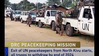 UN peacekeeping mission starts DRC exit [upl. by Aicemed]