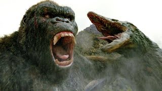 Kong vs Skull Crawler  Fight Scene  Kong Skull Island 2017 Movie Clip HD [upl. by Kalvn]