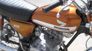 1970 Honda CB100 Completely Restored [upl. by Clava]