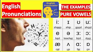 English Pronunciations  The Examples of Pure Vowels [upl. by Fianna]