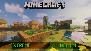 Minecraft Sildurs Vibrant Shaders 1192 Graphics Comparison [upl. by Caras331]